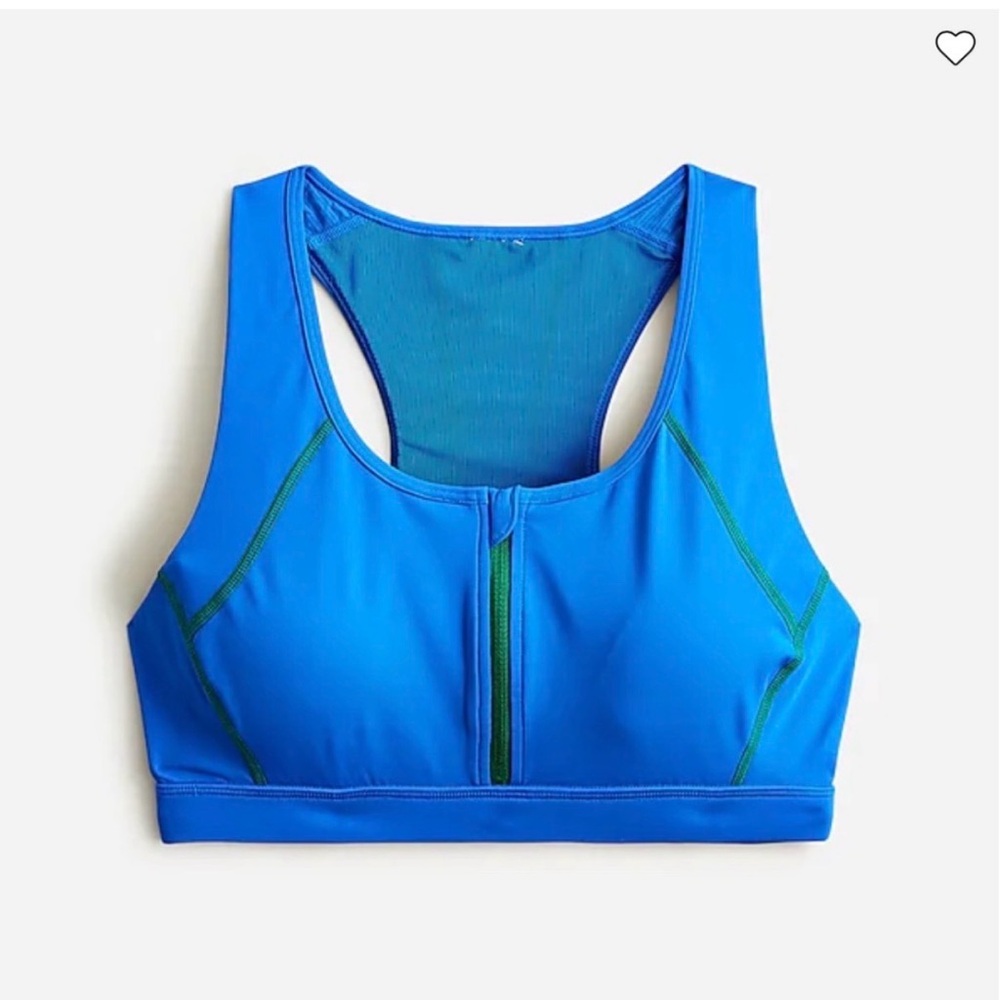 Jcrew SleekStretch zip-front sports bra 3 pack